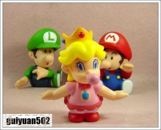Super Mario Bros Auction Figure Baby Peach Toy TGZ