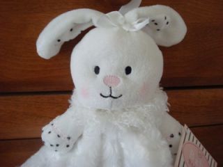 new baby starters polka dot bunny lovey blanket