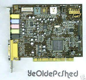  PCI Sound Blaster Card CT4780 Dell 5.1 Live #1081UR EMU10K1 Audio chip