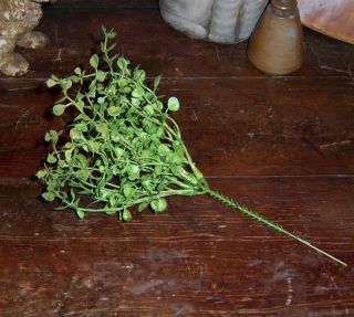 Primitive 9 Green Baby Tears Peppergrass Pick Sprig Artificial Plant