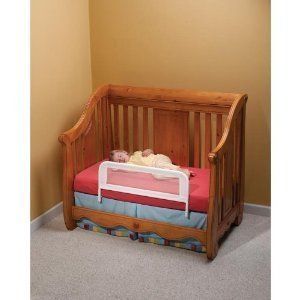 Crib Bed Rail Child Toddler Safety Rail Easy Installation Steel & Mesh 