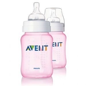 Philips Avent Feeding Bottles Twin Pack Pink Brand New Factory SEALED 