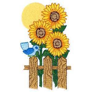 Brother Babylock PES Embroidery Machine Card Sunflowers