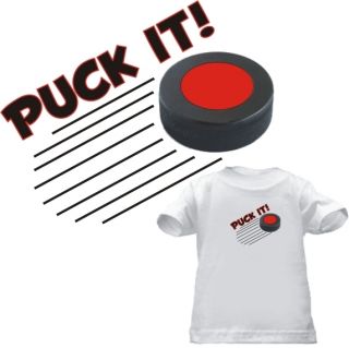 Puck It Funny Cute Hockey T Shirt Kids Clothes Gift