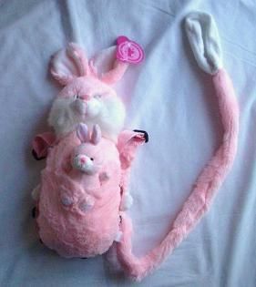 Baby Toddler Child Safety Harness Plush Pink Bunny
