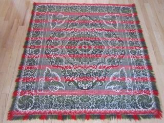 1800s Coverlet Pennsylvania Eagle Flying Geese Lebanon County Red 