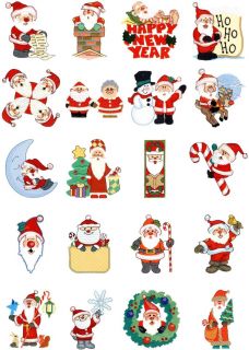 Brother Babylock Embroidery Machine Card Santa 2