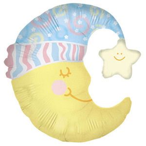 36 Slumber Moon Balloon Baby Shower Party Supplies