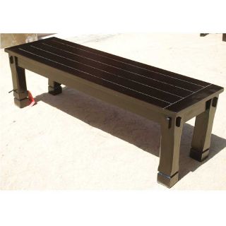 Solid Wood Entry Hall Patio Backless Bench Garden Outdoor Furniture 
