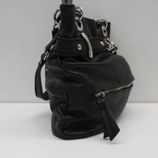 Makowsky Black Genuine Leather Handbag