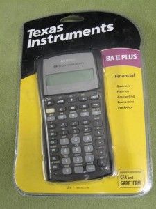 texas instruments ba ii plus finacial calculator new