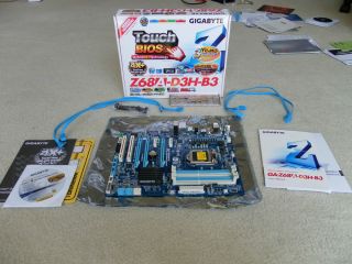 Gigabyte Z68A D3H B3 motherboard   Intel Socket 1155, Z68 UEFI USB 3.0 