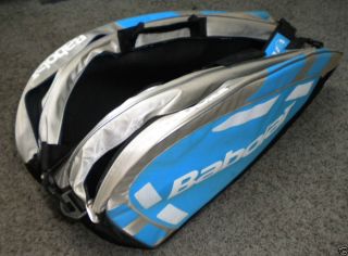 BABOLAT Team 12 Pack Tennis Racquet Holder Bag Case black blue white 