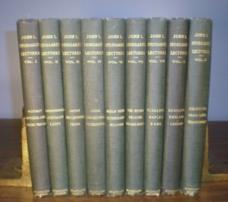Stoddards Lectures Balch Brothes 9 Vols 1899 Norway Egypt Athens 