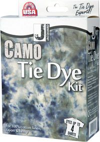 Camo Camouflage Tie Dye Kit Bronze Olive Green Black
