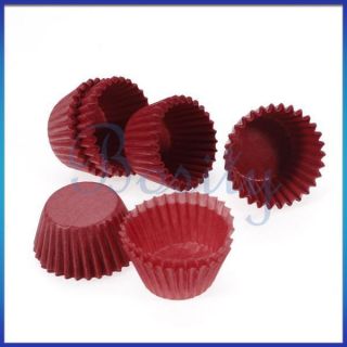   Red Cake Chocolate Paper Cases Cupcake Liners Baking Cups Wraps