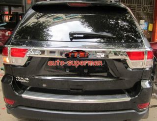 Chrome Tail Light Cover Trims 4pcs for Jeep Grand Cherokee 2011 2012 