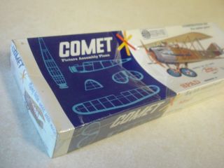 Comet Spad Balsa Wood Scale Model Airplane Kit SEALED