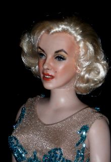OOAK Marilyn Monroe Inspired Franklin Mint Repaint Doll