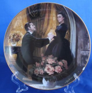 Gone with The Wind Collector Plate The Proposal Chipped