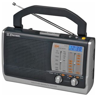 Emerson RP6250 Portable Clock Weather Band Radio