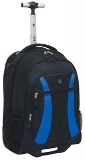 Travelers Club Luggage Rolling Backpack with Side Laptop Pocket   TSA 