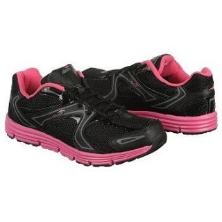 Avia Womens A5643 Athletic Running Sneakers Shoes in Black Dark Pink 