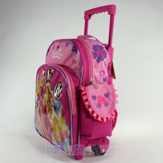   Crown 12 Toddler Small Rolling Backpack Roller Wheeled Girls