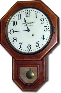 Ball Watch Co. Short Drop Regulator   Antique Clocks Guy