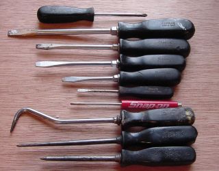 Snap on Screwdrivers Awls Pick 10 Pieces