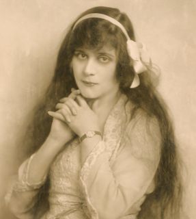 1910s Theda Bara Early Vamp Photograph Silent Film Portrait Vintage 