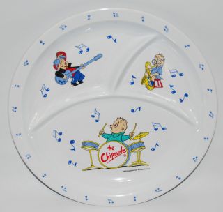   and The Chipmunks Melamine Ware Dinner Plate 1990 Bagdasarian