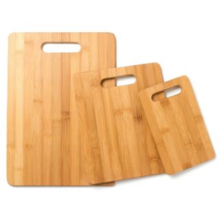    Thinktank Technology Set of Small Medium Large Bamboo Cutting Boards
