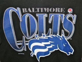 CFL Baltimore Colts 1994 Graphic T Shirt Size Medium Made in The USA 