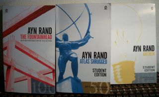 Ayn Rand 3 Books Anthem The Fountainhead Atlas Shrugged