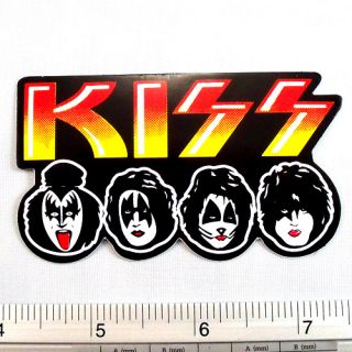 Kiss Band Car Sticker Decal Black Non Reflective Light 1.75x3.25