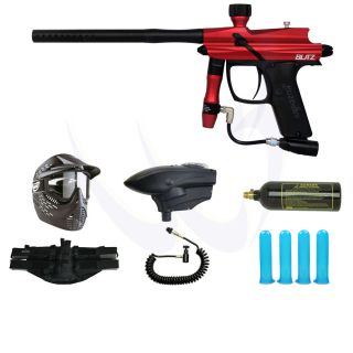 Azodin Blitz Paintball Gun Red Black Wavetogo SSL 200 Power Pack 8735 