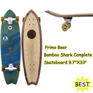 Santa Cruz Primo Beer Bamboo Shark Complete Skateboard Cruiser 9 7X33 