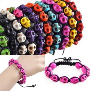  Stone Craft Beads Braid Adjustable Bangle Bracelets Wristband