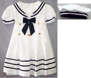 Wholesale Lot 7PACK Girls Nautical Dress Hat Sizes 9 Months 3T ENAU210 