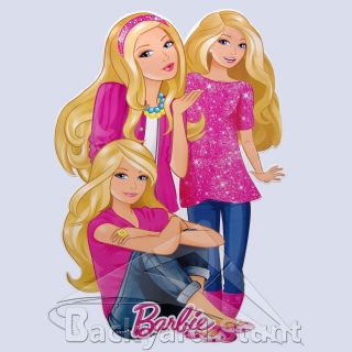 Big Barbie Wall Sticker Decal 36x54cm Girls Room Girly Pink Decor 