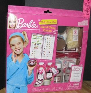 NEW Barbie Make Your Own Natural Beauty Products Facial SPA TREATMENT