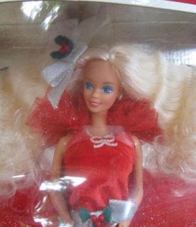 1988 Holiday Happy Holidays Christmas Barbie Doll New in Box Unopened