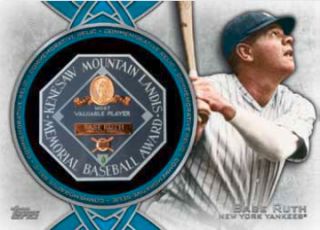 2013 Topps Series 1 Babe Ruth MVP Manufactured Relic Card