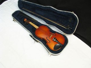 Balaton Vintage Violin Made in Hungary for Parts or Repair Project w 