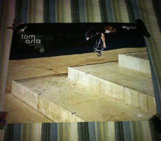   Tom Asta Signed Poster 18x24 Andrew Reynolds Dyrdek Bam Margera Skate