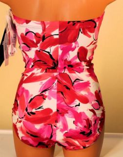 Miraclesuit Barcelona Slimming Bandeau One Piece Swimsuit 8L NWT New $ 