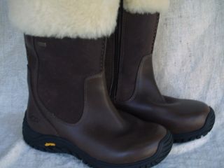 UGG Australia Bandon Brown Leather Boots Size 5 Camwood