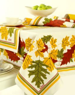 This is a fabric tablecloth perfect for the Fall Season from Bardwil.
