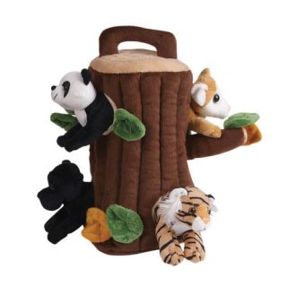 Jungle Tree House w 5 Animals Plush Stuffed Animal Toy